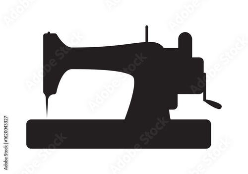 Tailors accessories, supplies and equipment to sew cloth. Dressmaking collection with thread rolls, button, needles, zipper, sewing machine, mannequin, scissors, iron. Tailoring studio