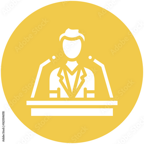 Spokesperson Male Icon