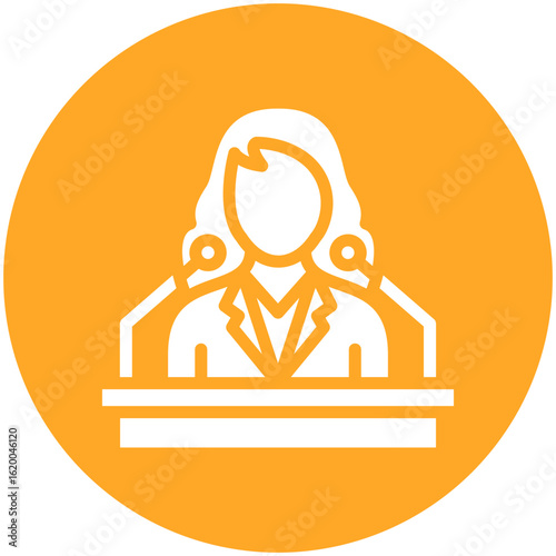 Spokesperson Female Icon