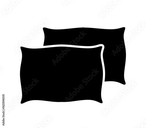 pillow icon vector on white background