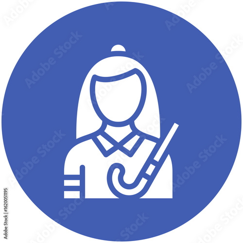 Hockey Player Female Icon
