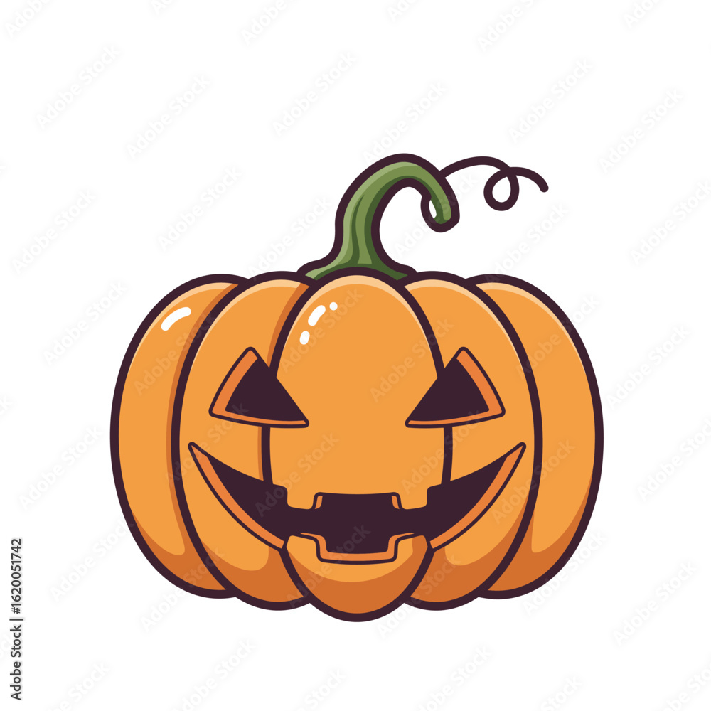 Fototapeta premium halloween pumpkin isolated on white