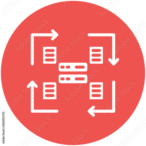 Clockwise Flow Chart Icon