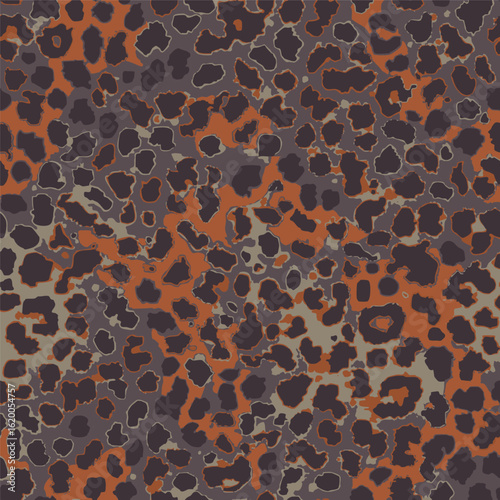 Modern New Elegant shape vector blurred earth skin tones trendy leopard animal skin wild life hand drawn seamless pattern wrapping paper decorative,  ready to print canvas repeatable pattern 