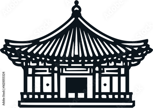 Traditional Korean Architecture Pagoda Temple Building