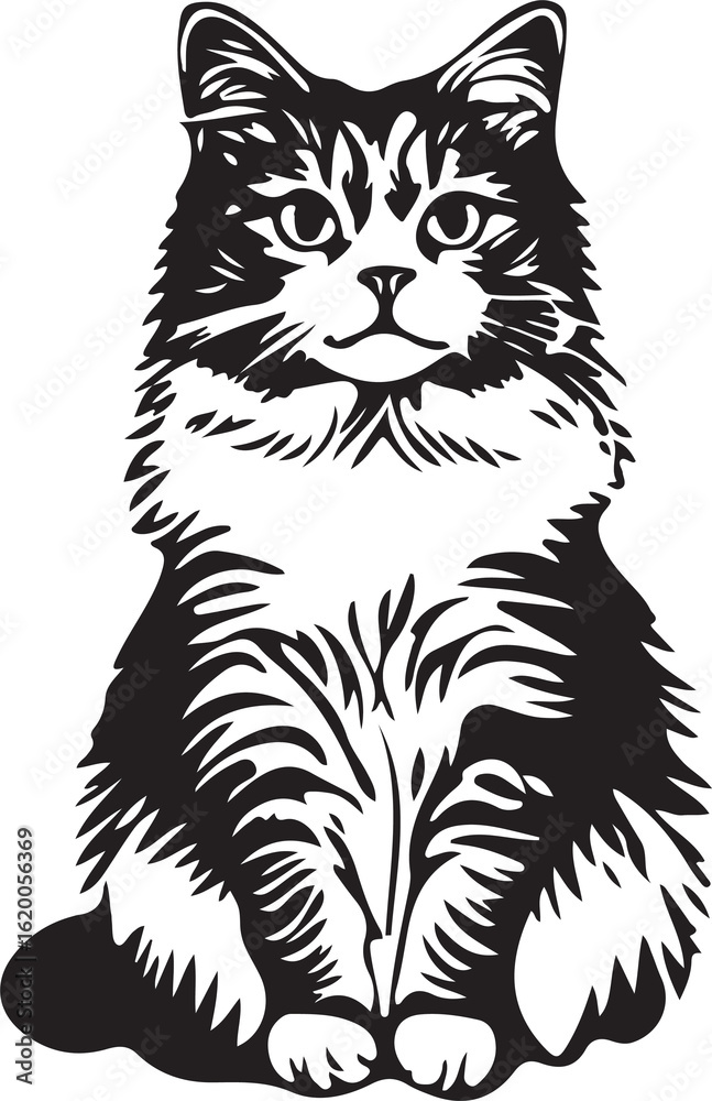 Fototapeta premium Cat SVG