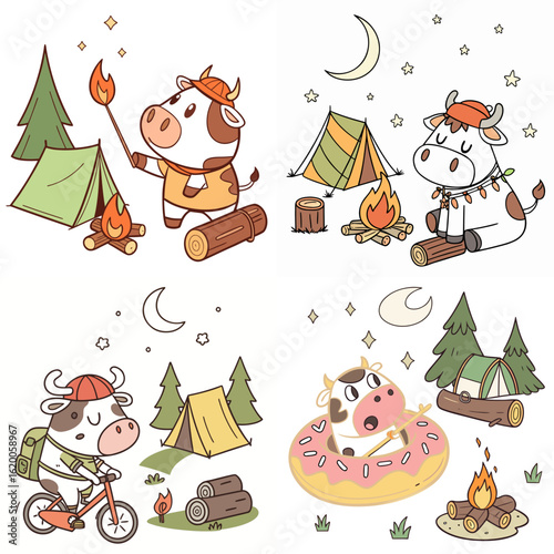 High-Quality cows Illustrations in Various Styles – SVG Bundle
