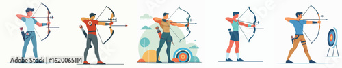 vector of a male archer