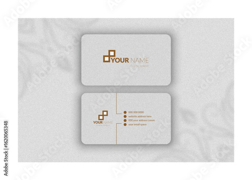 Professional Corporate company minimal business card Mockup Design template