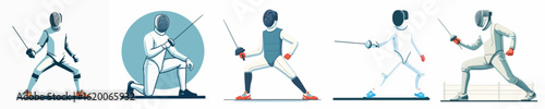 vector of a fencer