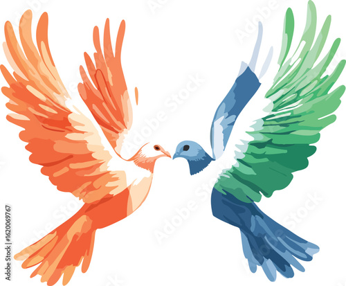 white dove flying