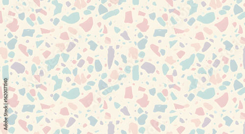 Terrazzo pattern pastel background texture design surface decorative mosaic style art colorful modern 100