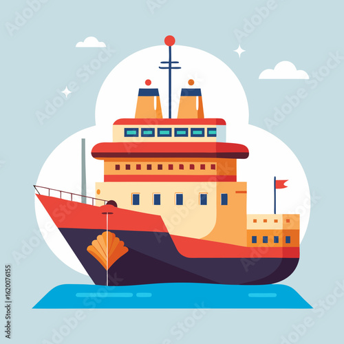 cruise ship in the sea