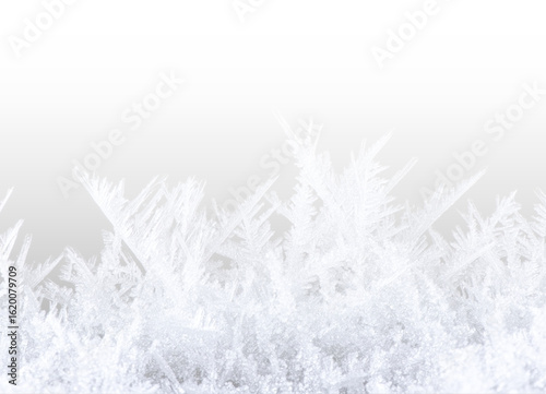 Canvas Print PNG frost ice snowflake vertical border frame isolated on transparent background