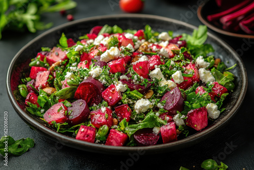 Beet and fez salad with fez.