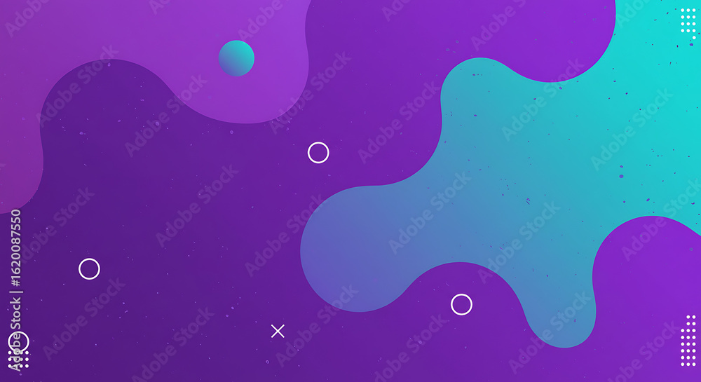 Naklejka premium Dynamic Abstract Background with Fluid Shapes and Vibrant Gradients