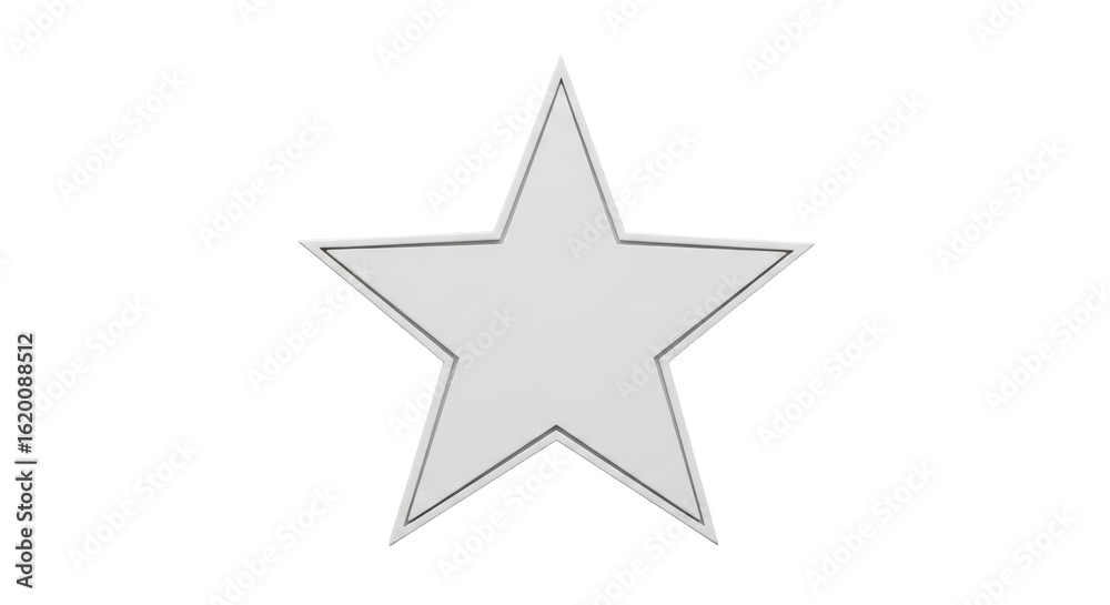 Obraz premium Isolated Silver Star