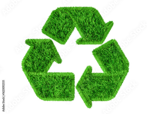 Green recycle symbol eco friendly environment conservation sustainability on transparent background