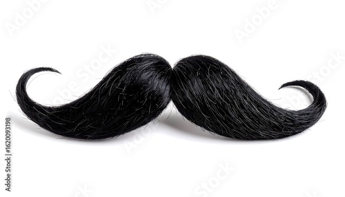 Black mustache on white background. (1)