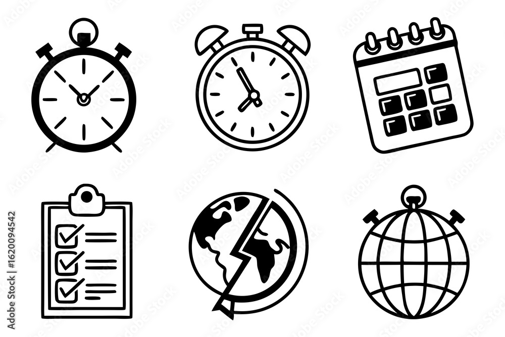 Fototapeta premium stopwatch icons set