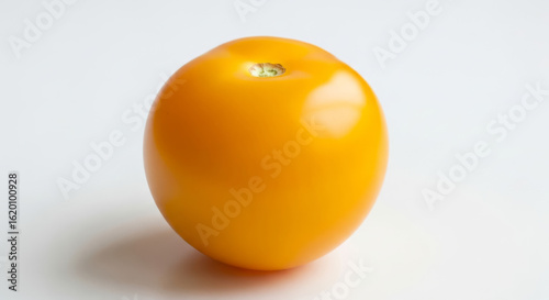 Illustration of fresh yellow tomato isolated on white background