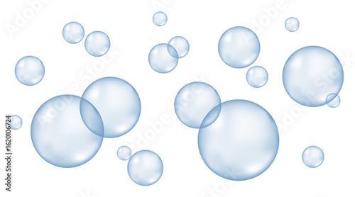 Carbonated water with 3d gas balls texture.