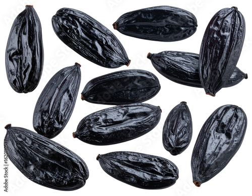 Wallpaper Mural black olives isolated on white background Torontodigital.ca