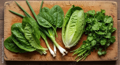 Assortment green vegetables healthy food
