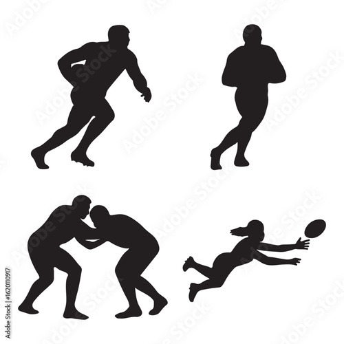 Jumping players contesting high ball under stadium lights
