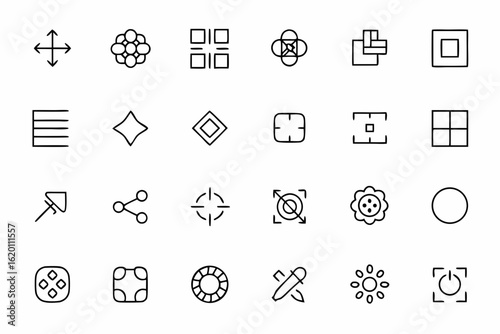 A dynamic single-line set focusing on scalable design systems in tech and UX/UI — great for developers, designers, and product strategists