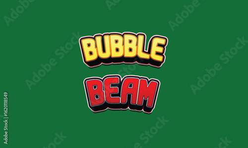 3d text effect template