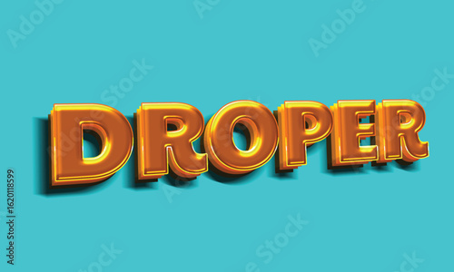 3d text effect template