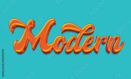 3d text effect template
