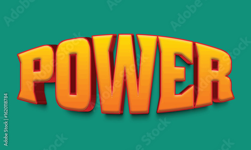 3d text effect template
