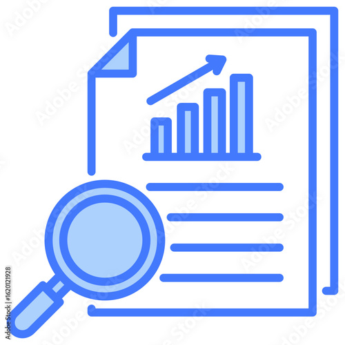 Reporting Blue Icon