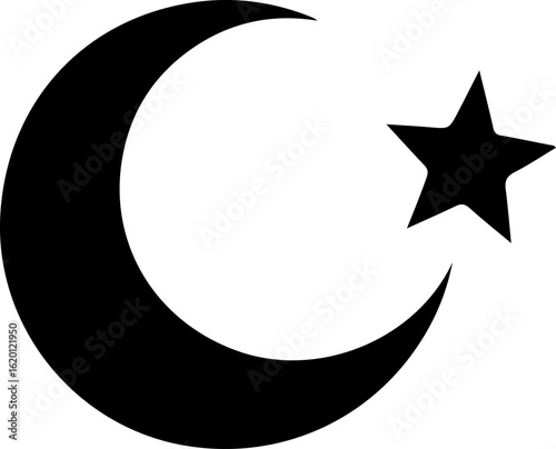 "Islamic Crescent Symbols with Arabic Calligraphy" bundle