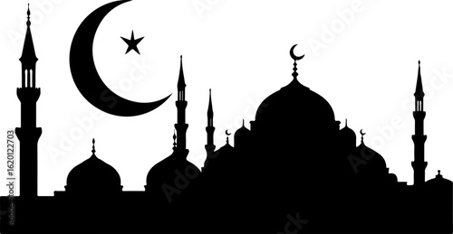 "Islamic Crescent Symbols with Arabic Calligraphy" bundle