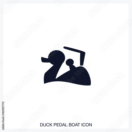 Duck Pedal Boat Icon
