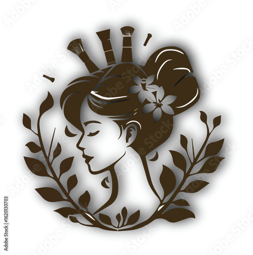 A woman lost in reverie face upturned to the moon a symbol of beauty and longing illustrated in