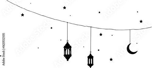 Celestial Crescent Moon Lantern Earrings"