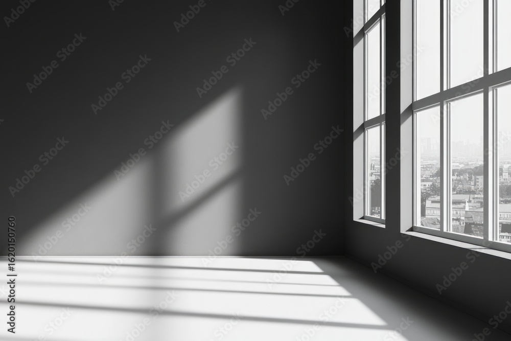 Obraz premium Light and shadows create a serene indoor space