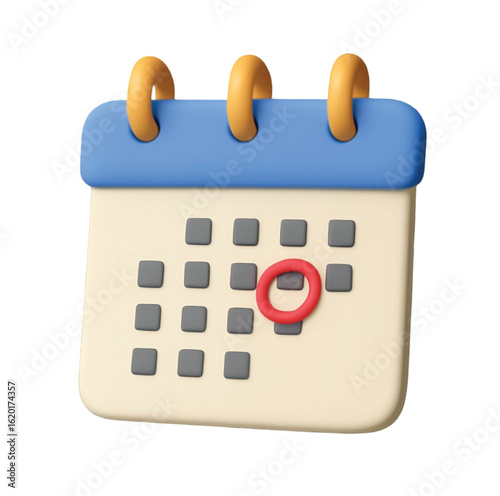A 3D vector calendar icon with a red ribbon highlights the 10th day of March