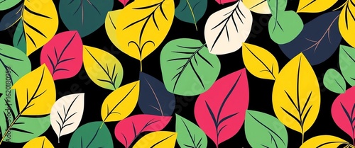 Abstract vector leaf & modern shape seamless pattern  Perfect for fashion & home decor, pattern, clean