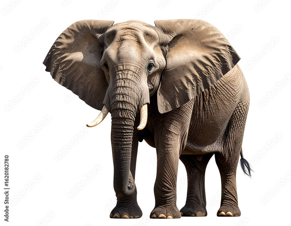 Fototapeta premium elephant isolated on white