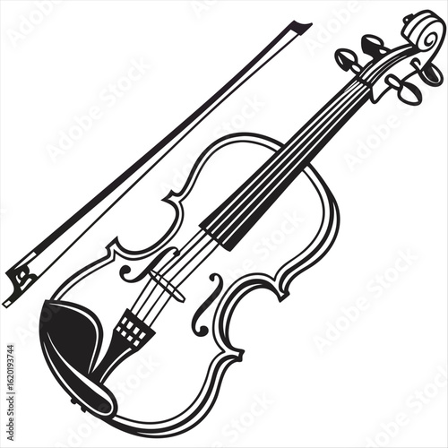 violin with bow