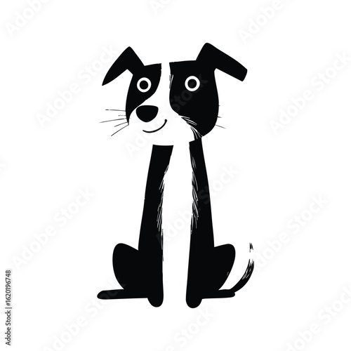 Cute Cartoon Dog Illustration