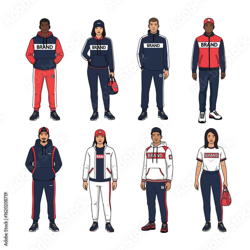 People Wearing Branded Sportswear