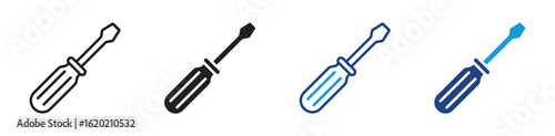 Screwdriver icons set ,  Equipment and screwdriver icon . Vector illustration