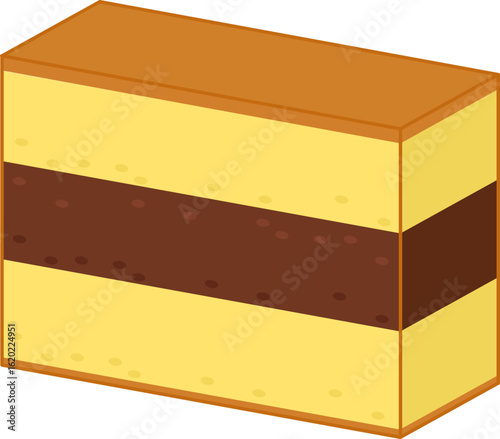 piece of spekkoek, Indonesian Layer cake dessert