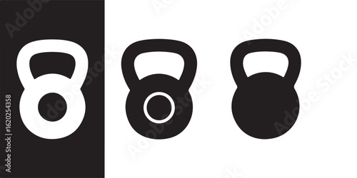 kettlebell vector silhouettes